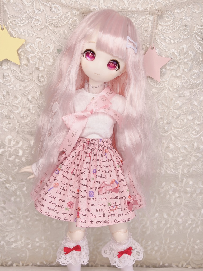 セット カントリー柄スカート 1/4 1/3 imomodoll MDD ドール服
