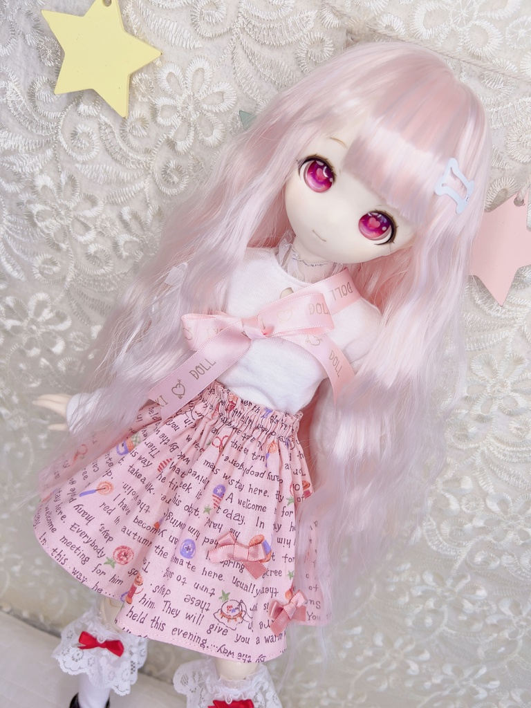セット カントリー柄スカート 1/4 1/3 imomodoll MDD ドール服