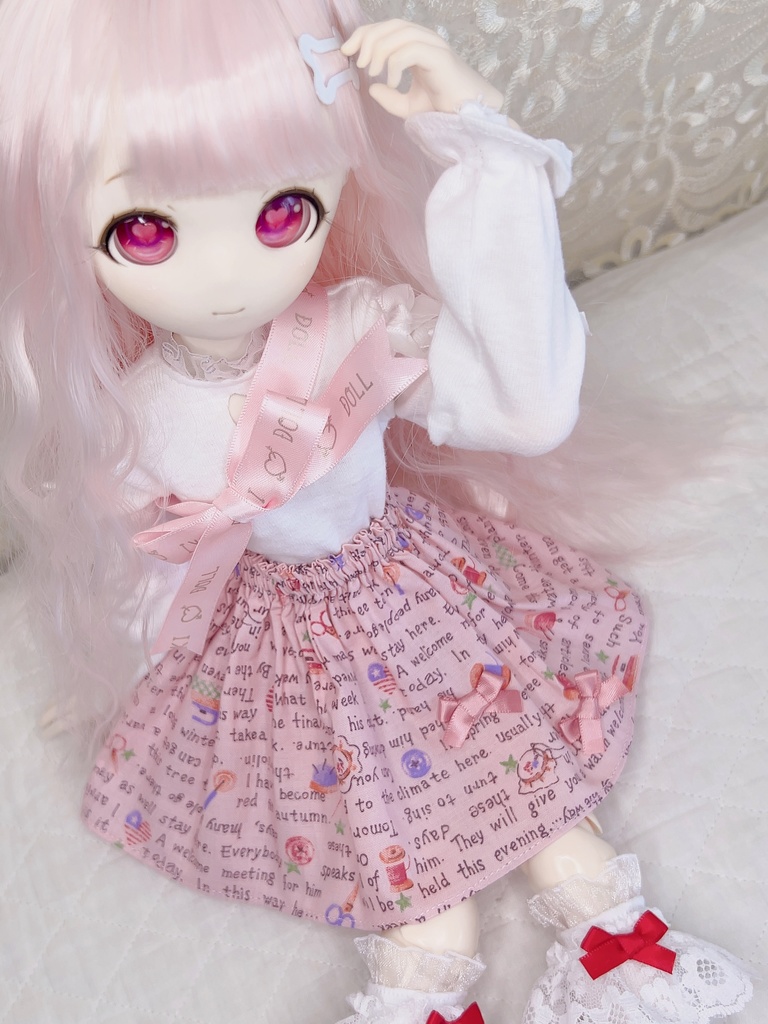 セット　カントリー柄スカート　1/4 1/3 imomodoll MDD 　ドール服