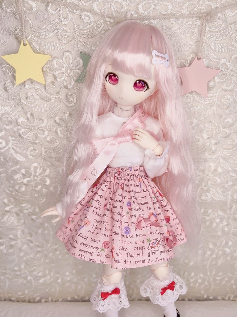 セット カントリー柄スカート 1/4 1/3 imomodoll MDD ドール服