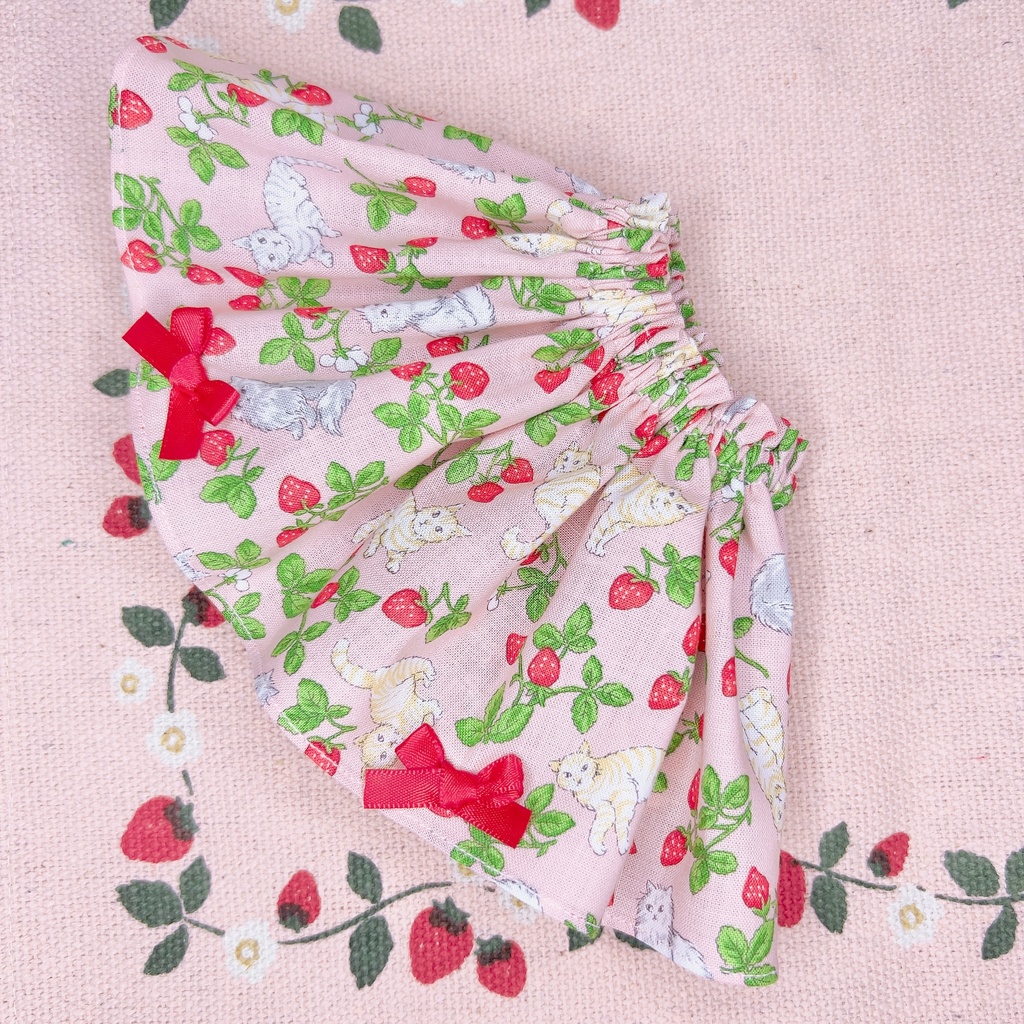 ドール服 猫 苺スカート 1/3 1/4 imomodoll MDD SDM MDS