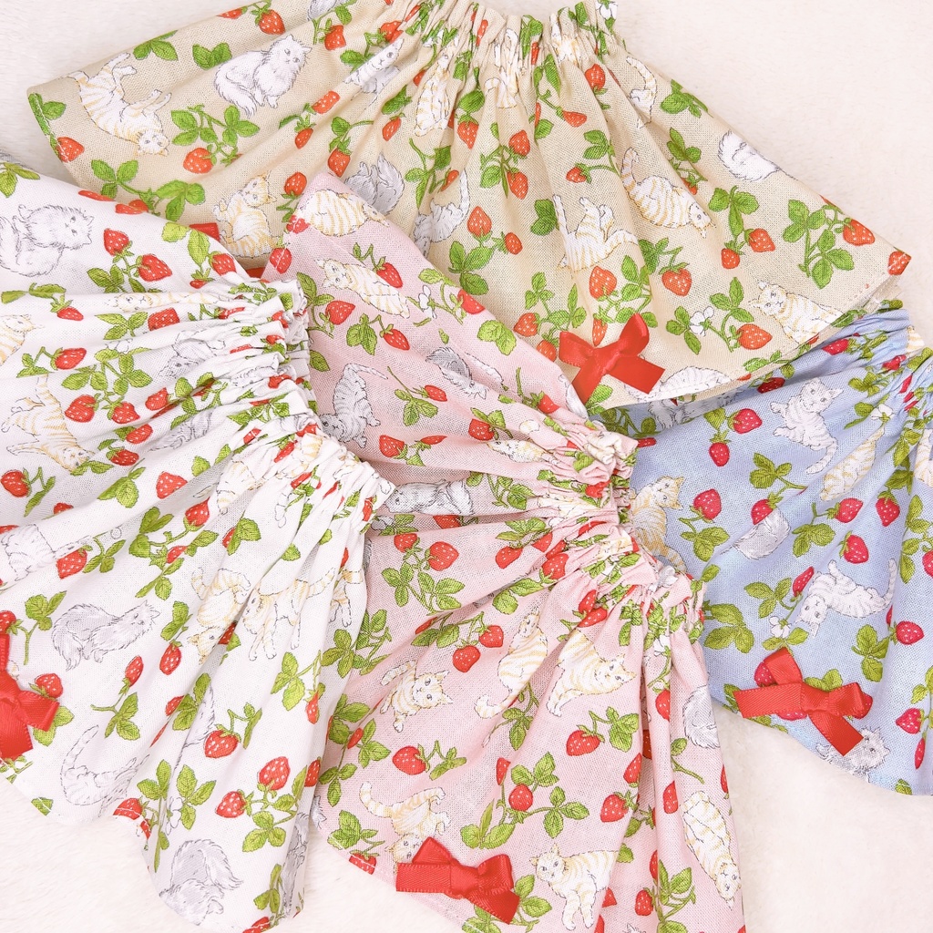 ドール服 猫 苺スカート 1/3 1/4 imomodoll MDD SDM MDS