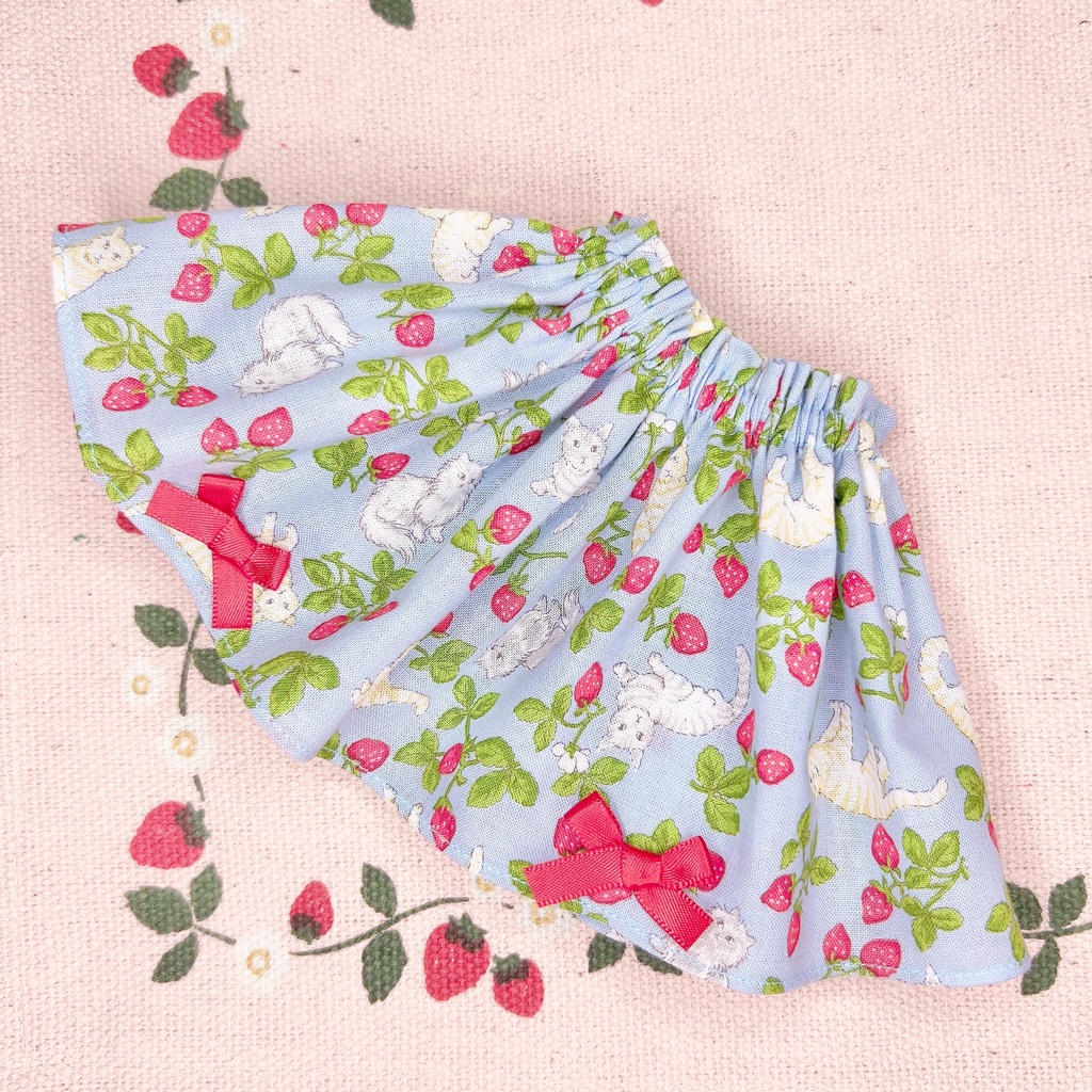 ドール服 猫 苺スカート 1/3 1/4 imomodoll MDD SDM MDS