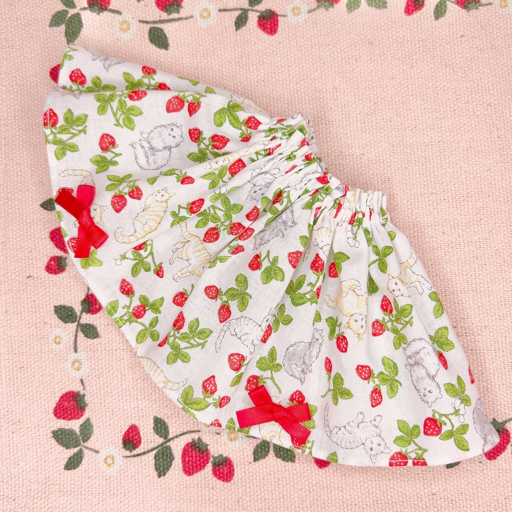 ドール服 猫 苺スカート 1/3 1/4 imomodoll MDD SDM MDS