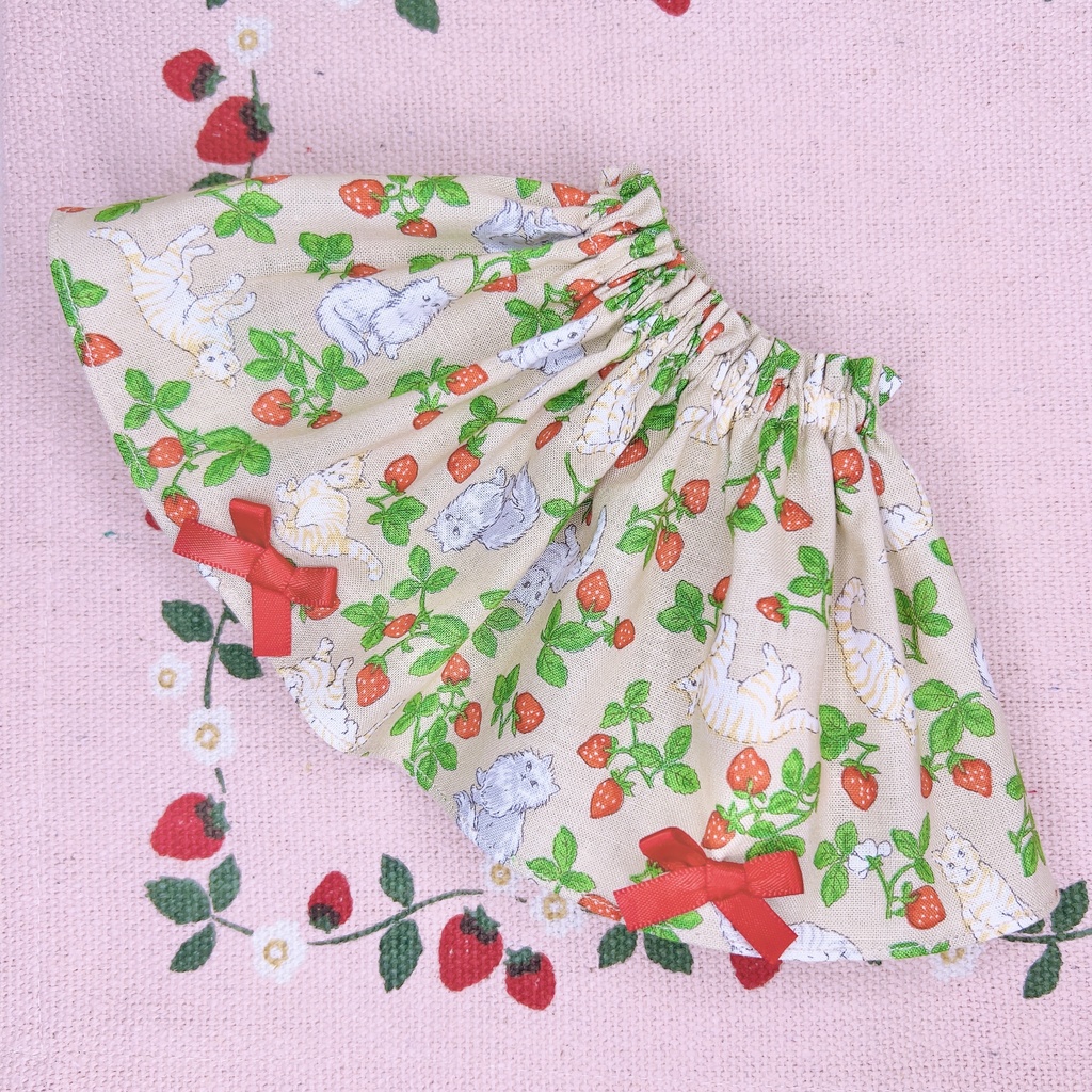 ドール服 猫 苺スカート 1/3 1/4 imomodoll MDD SDM MDS