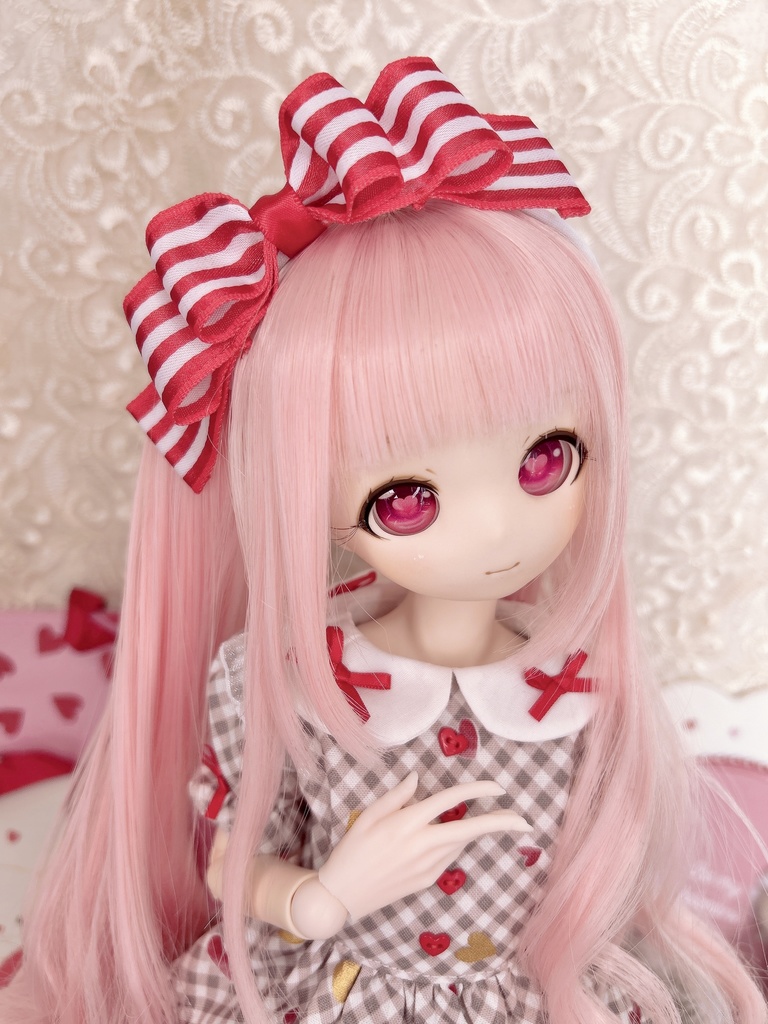 3点セット バレンタイン ワンピース 1/4 1/3 MDD imomodoll ギンガムチェック