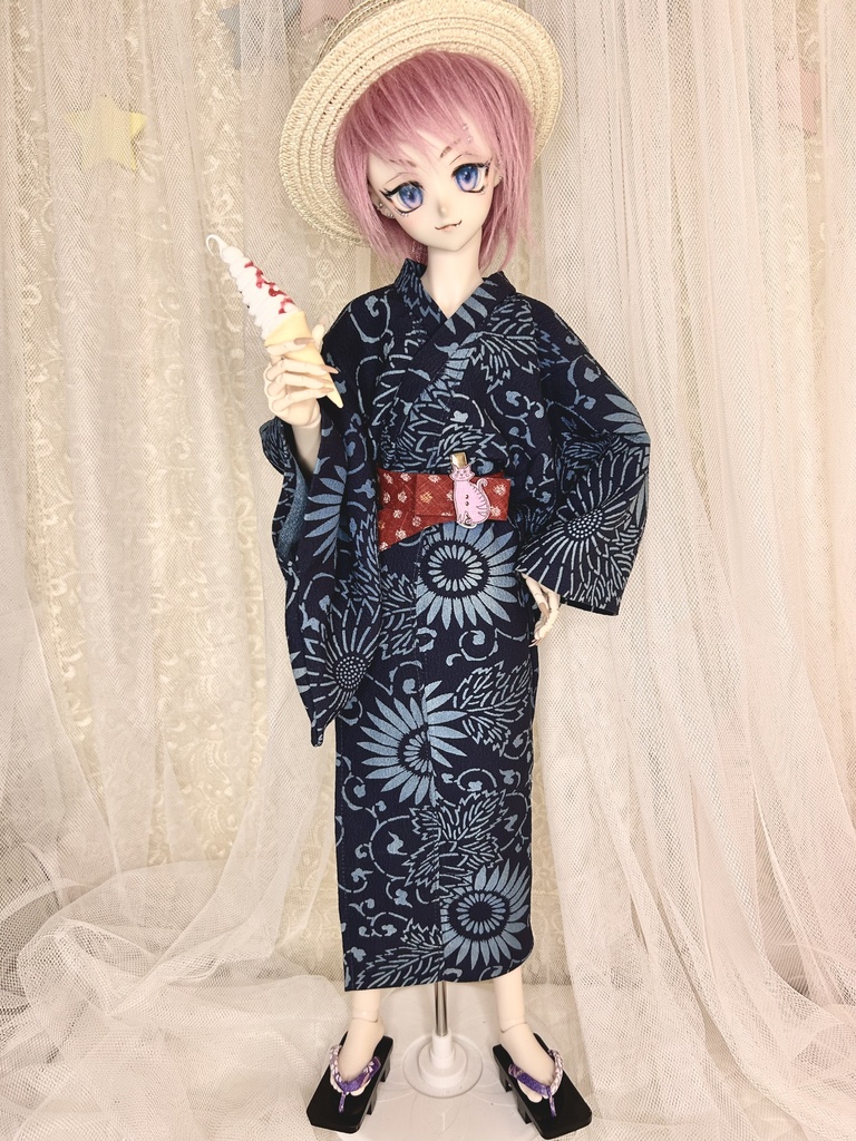 男の子 浴衣 1/3 DDB DD 着物 和服 アウトフィット 60cmドール