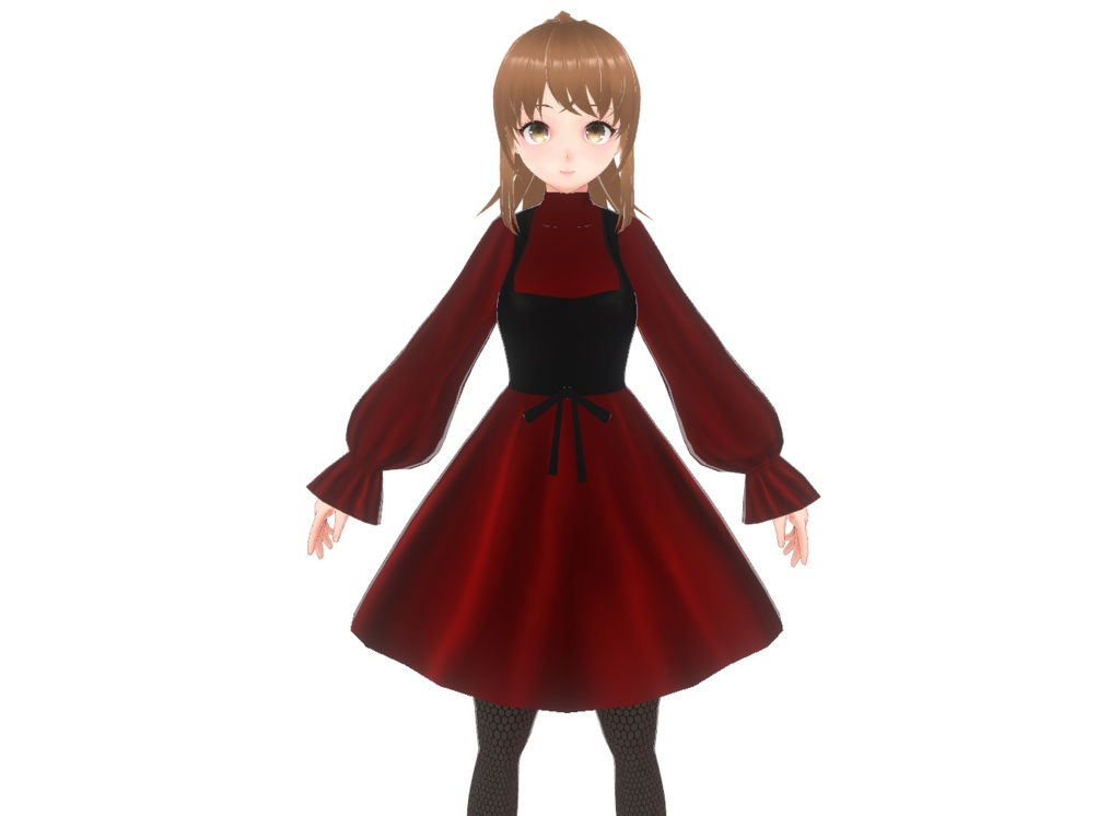 [Free] [VRoid] Cute Red Dress
