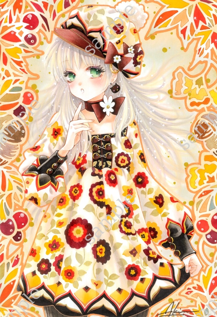 原画販売◇秋彩◇オリジナル手描きイラストB5