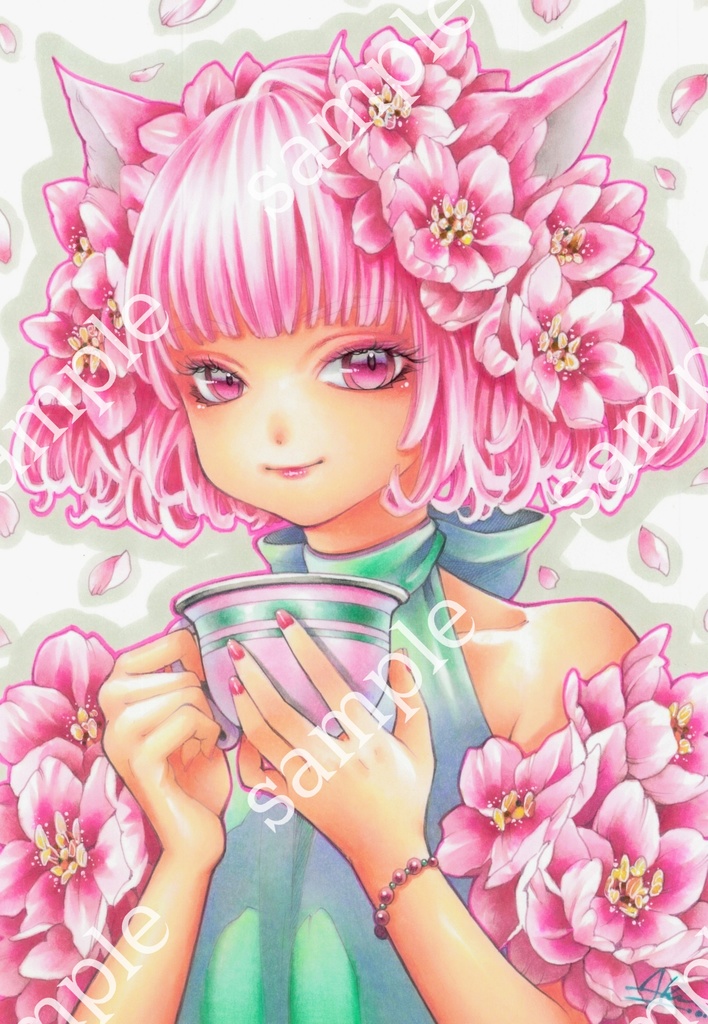 原画販売◇ティータイム◇オリジナルイラスト