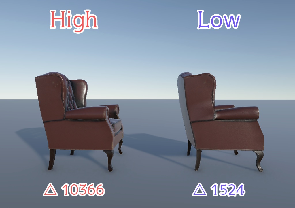 【3Dモデル】アームチェア / Armchair