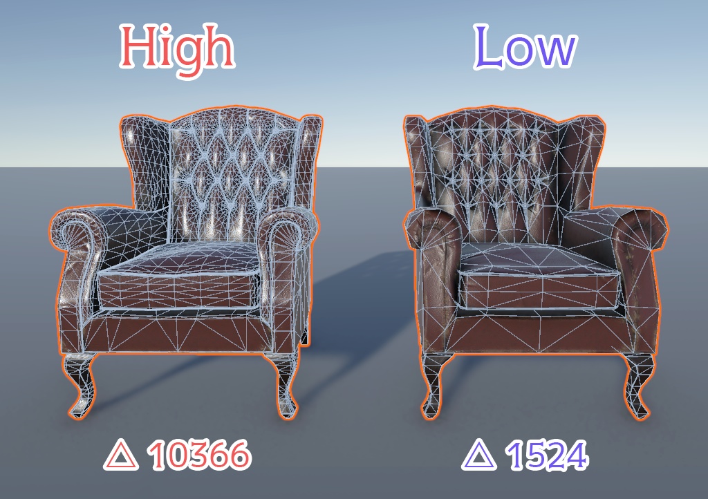 【3Dモデル】アームチェア / Armchair