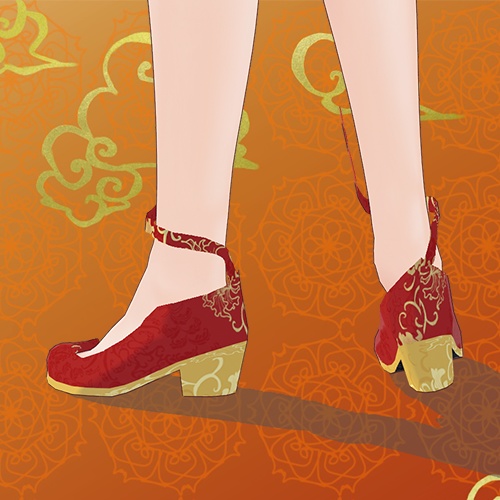 【VRoid用】猫チャイナパンプス