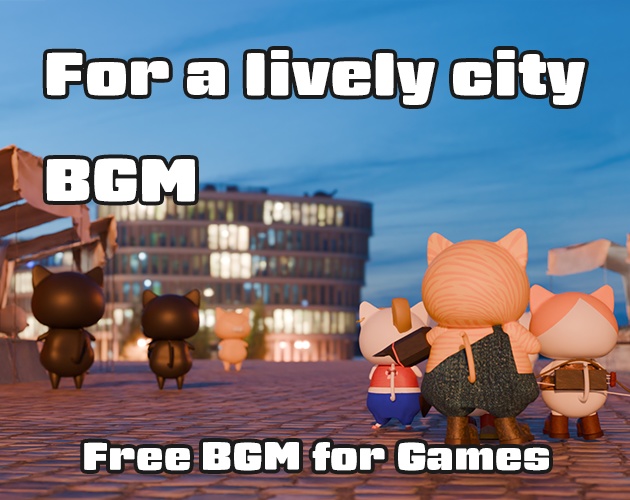 【Free BGM】にぎやかな街のBGM/A lively city BGM