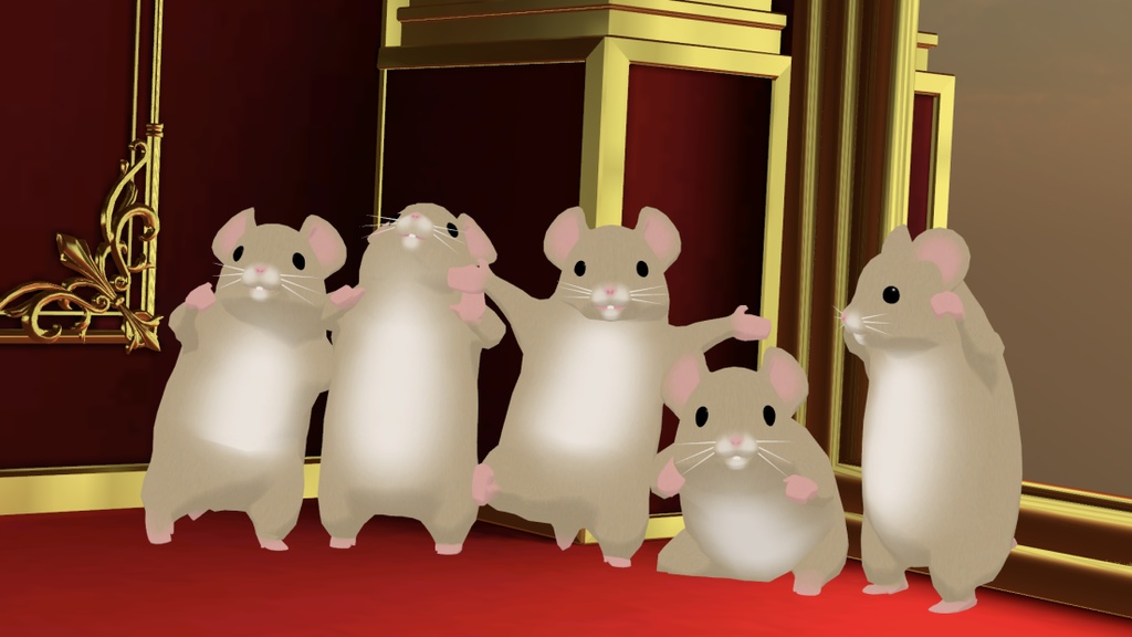 VRChat用アバター ハムスター