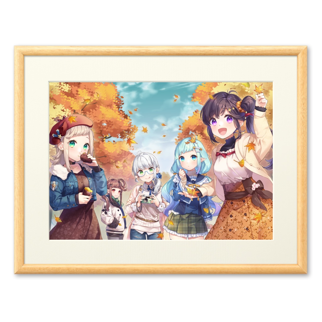 レフカ親子 複製原画
