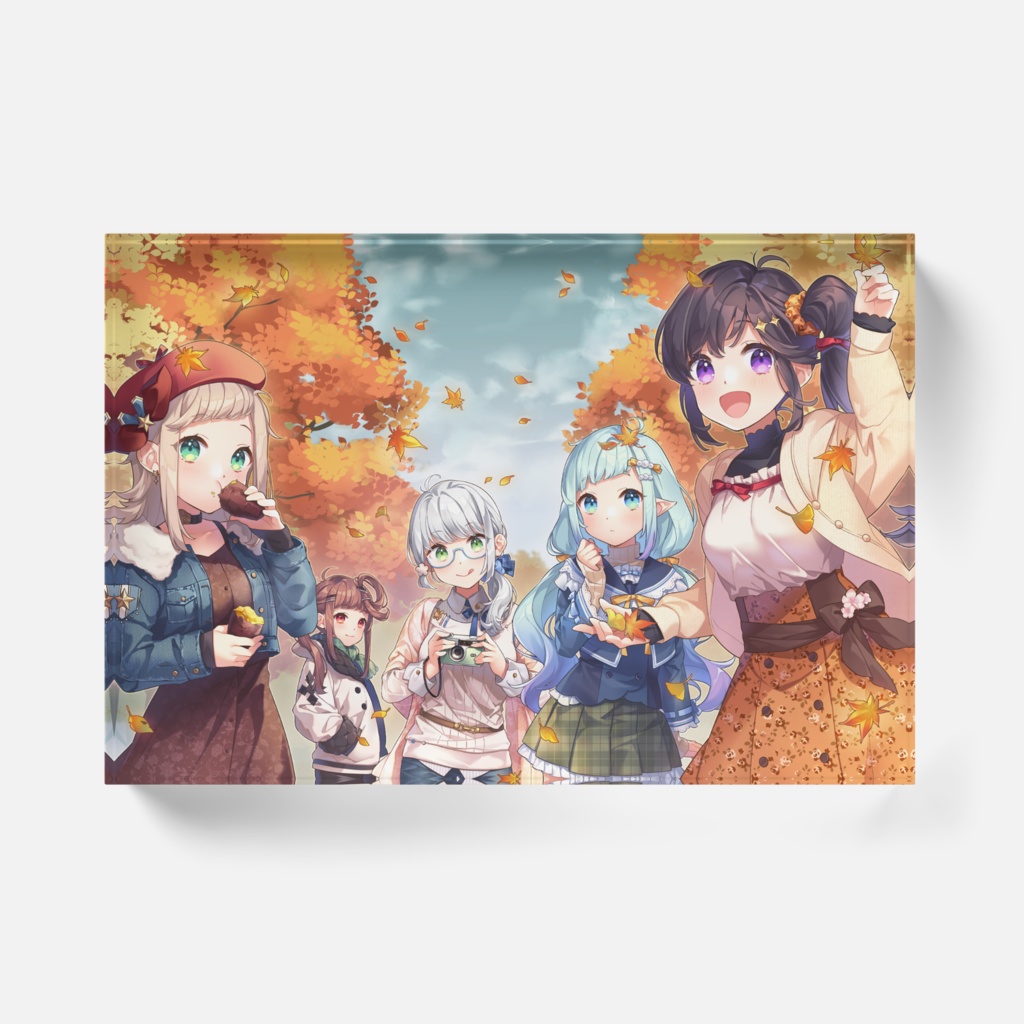 レフカ親子 アクリルブロック