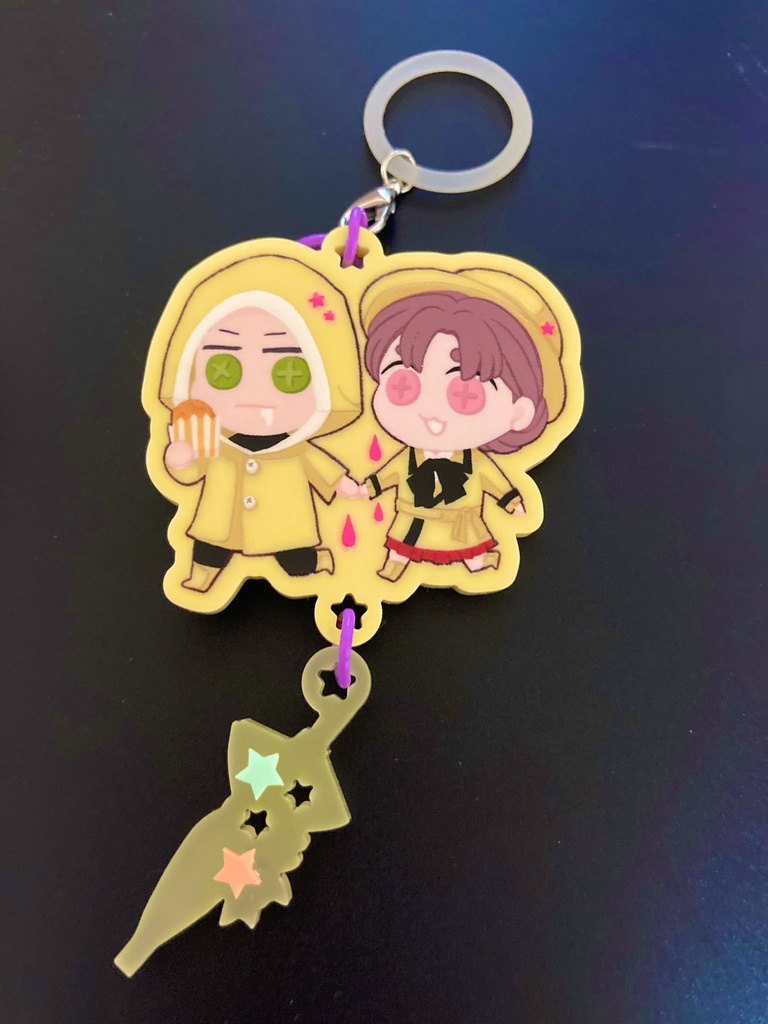 チャーム付き雨の日アクキー