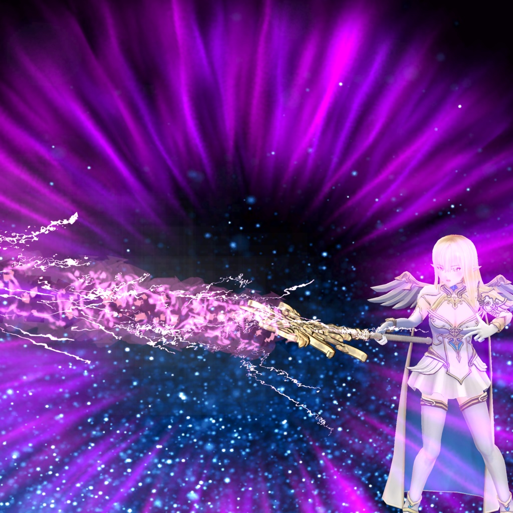 ♪魔法装備♪ Lukia ルキア Quest対応モデル付き【ゲーム『Akpala』の3Dモデル】