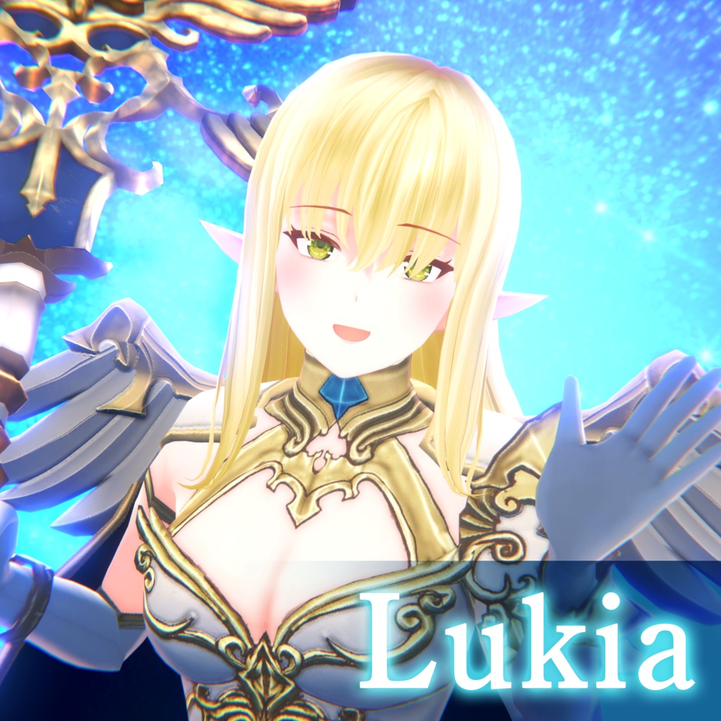 ♪魔法装備♪ Lukia ルキア Quest対応モデル付き【ゲーム『Akpala』の3Dモデル】