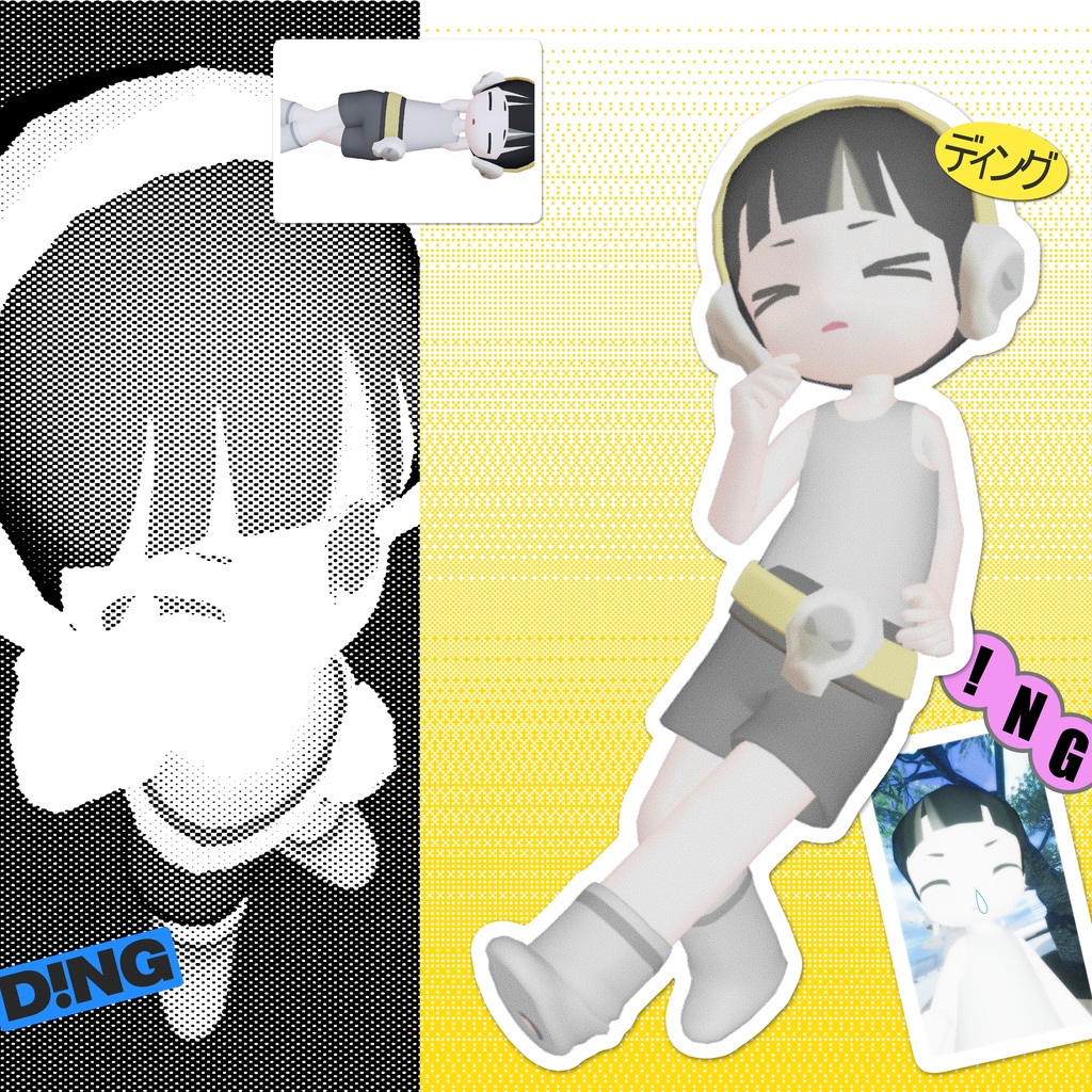 【無料】 DING / オリジナル 3D モデル