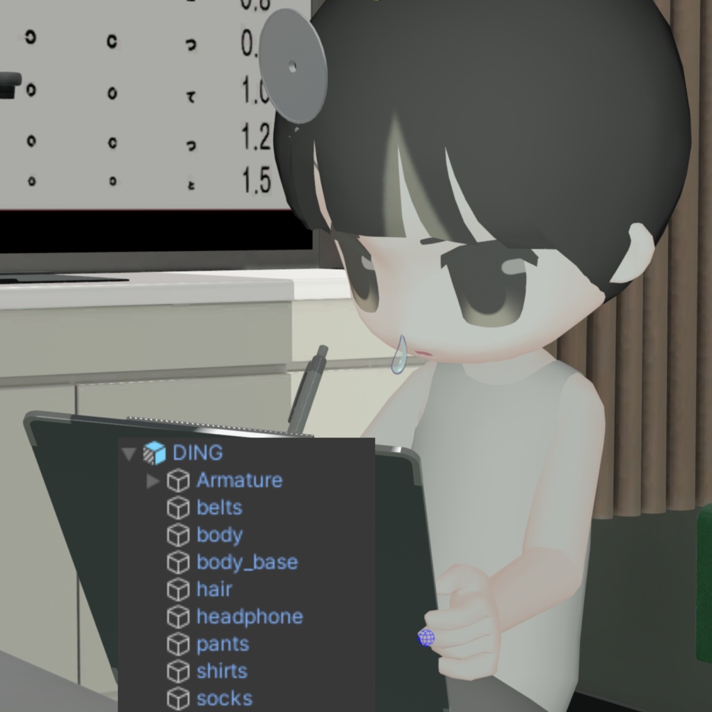 【無料】 DING / オリジナル 3D モデル