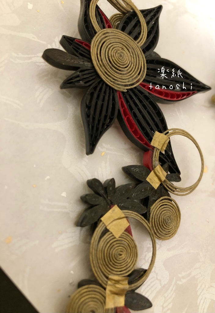 白紅葉・黒紅葉の簪