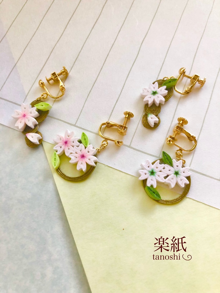 桜のイヤリング