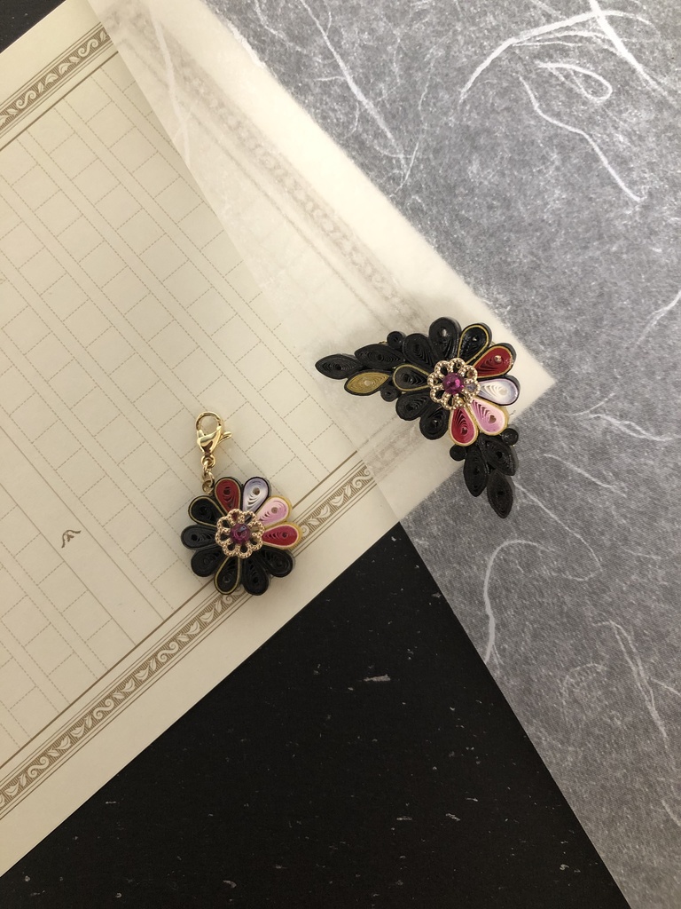 とうらぶモチーフ イヤークリップ【花景】