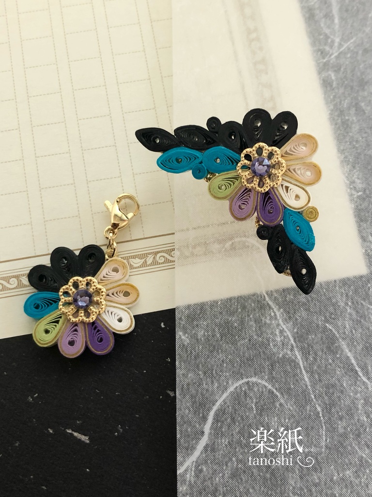 とうらぶモチーフ イヤークリップ【花景】