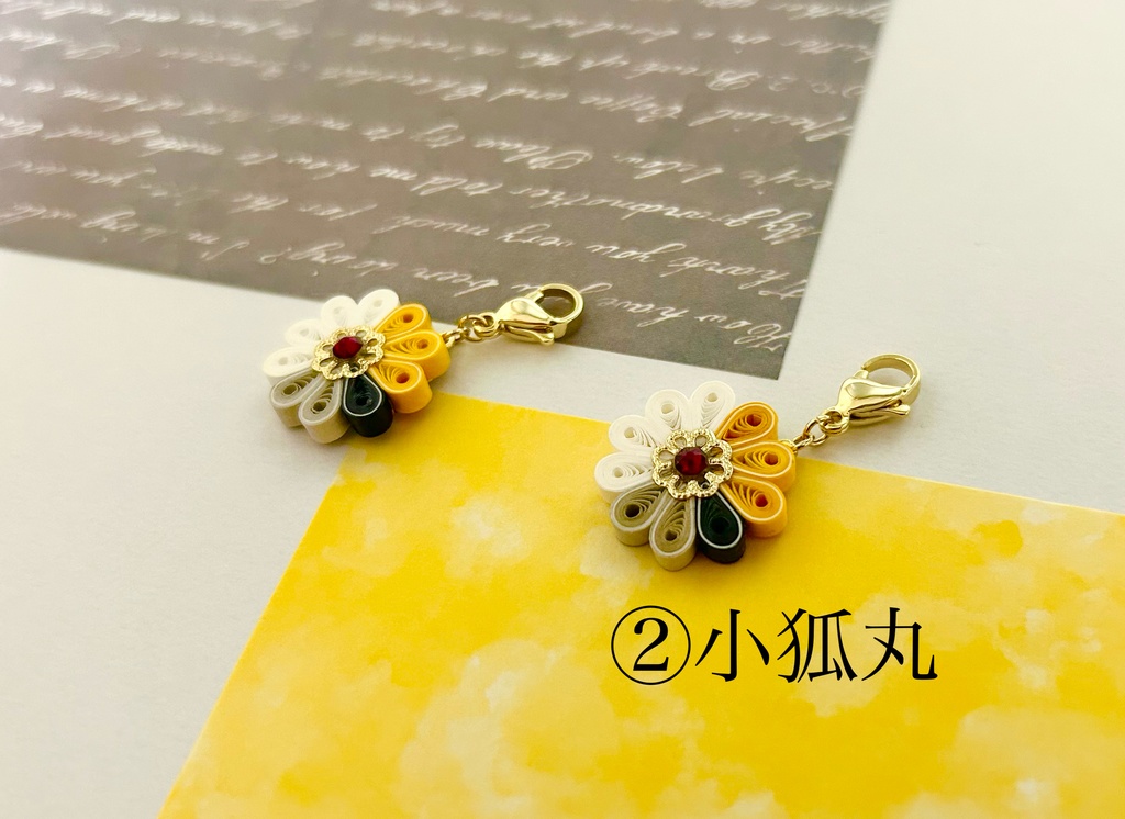 もちマス用チャーム(三日月・小狐丸・源氏・にっかり・初期刀)