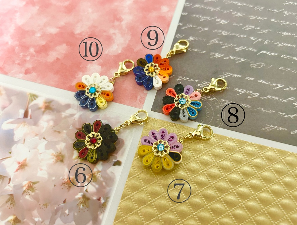 もちマス用チャーム(三日月・小狐丸・源氏・にっかり・初期刀)