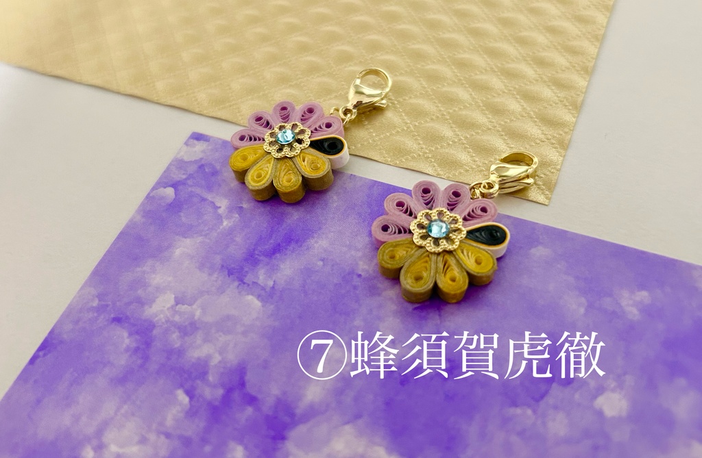 もちマス用チャーム(三日月・小狐丸・源氏・にっかり・初期刀)