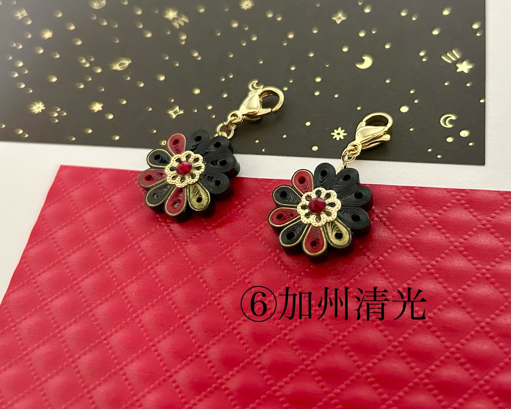 もちマス用チャーム(三日月・小狐丸・源氏・にっかり・初期刀)