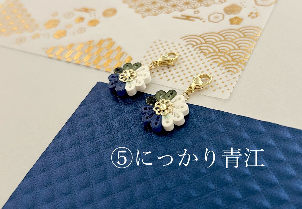 もちマス用チャーム(三日月・小狐丸・源氏・にっかり・初期刀)