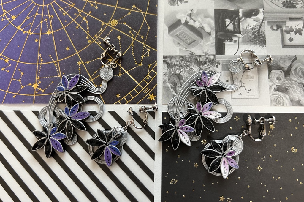 紅葉のイヤリング大・小(鶴丸国永・大倶利伽羅・水心子正秀・源清麿)ピアス変更可。