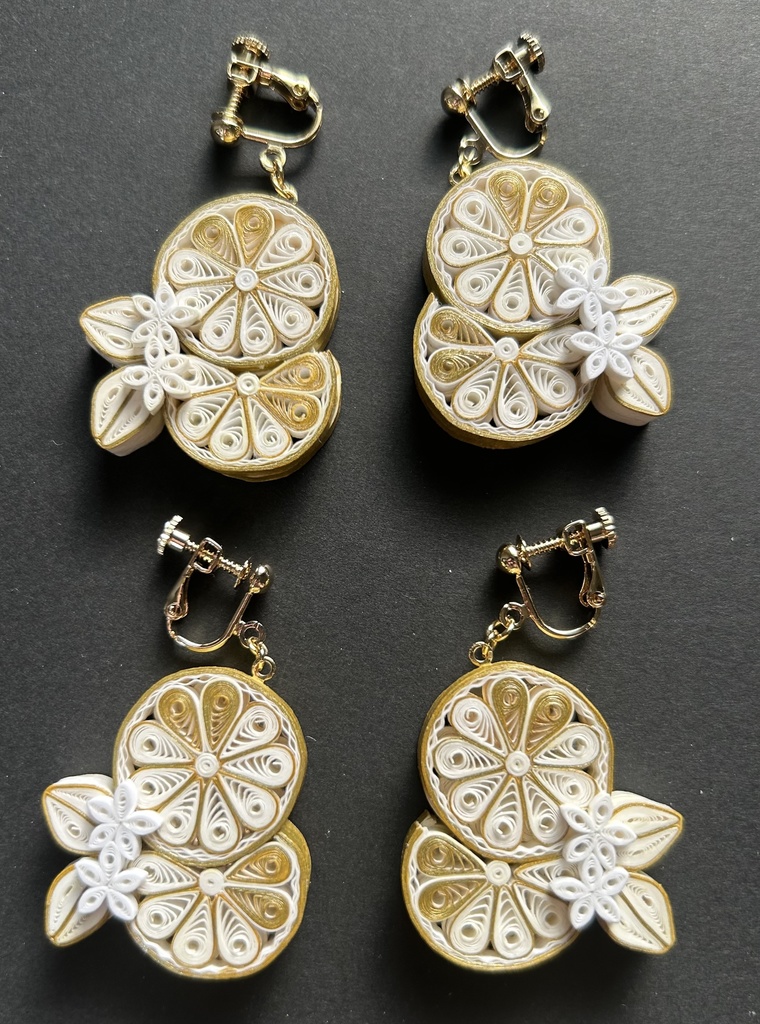 柑橘系イヤリング