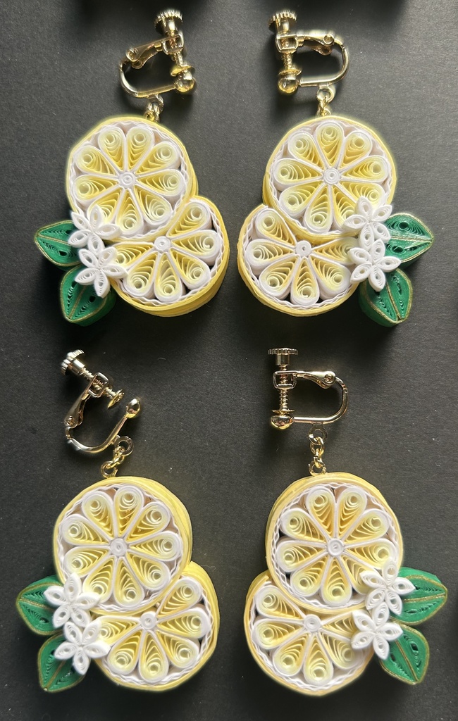 柑橘系イヤリング