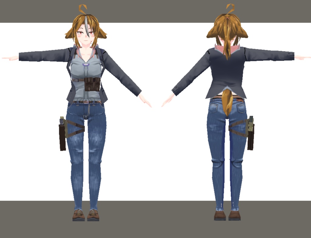 オリジナル3Dモデル ライカ -Laika