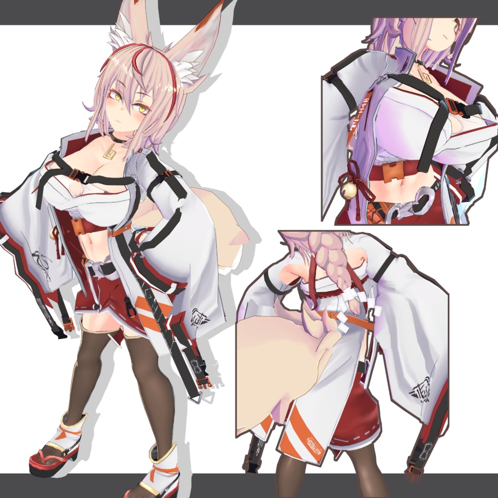 オリジナル3Dモデル 「わるいきつね・リメイク」-Re:BadFox-