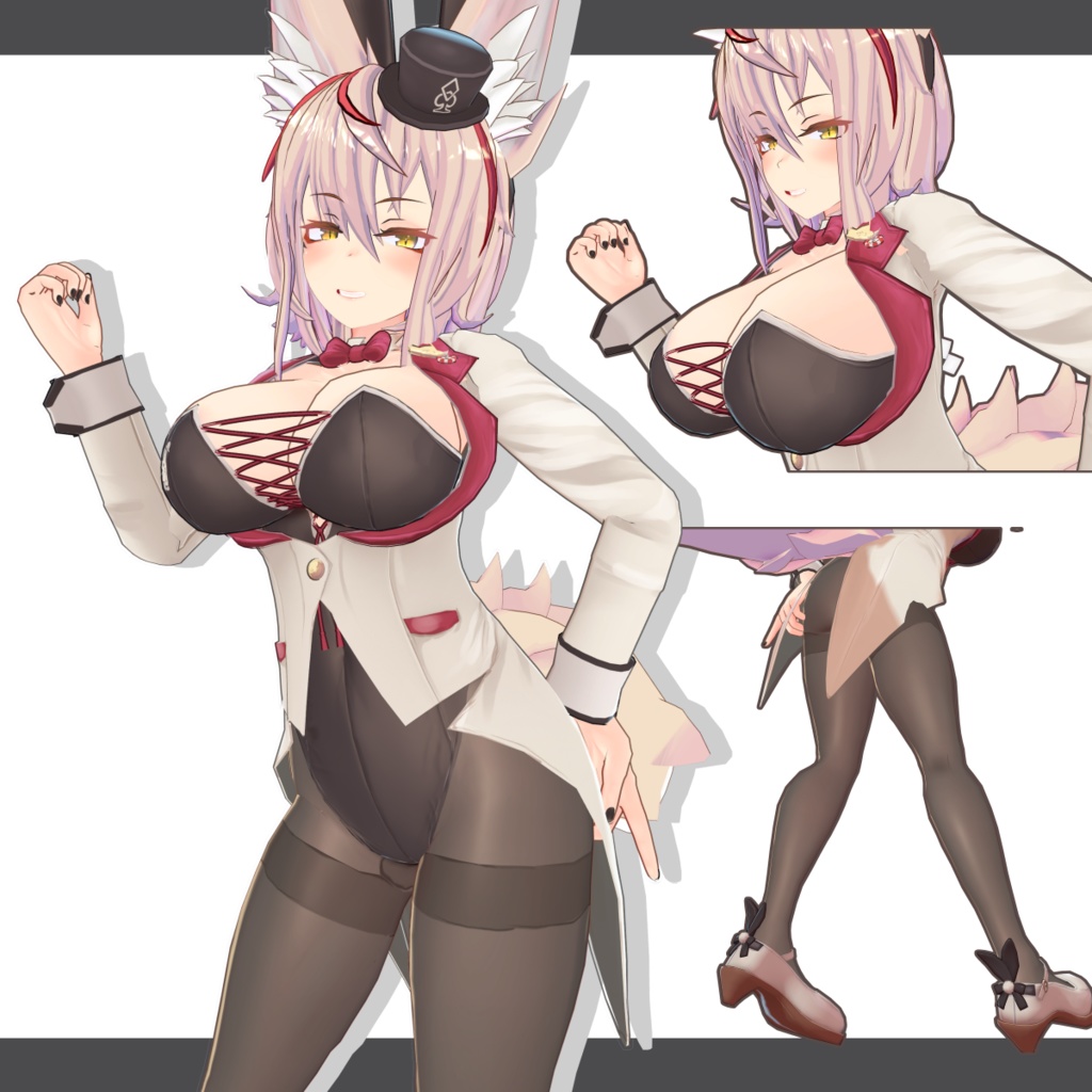 オリジナル3Dモデル 「わるいきつね・リメイク」-Re:BadFox-