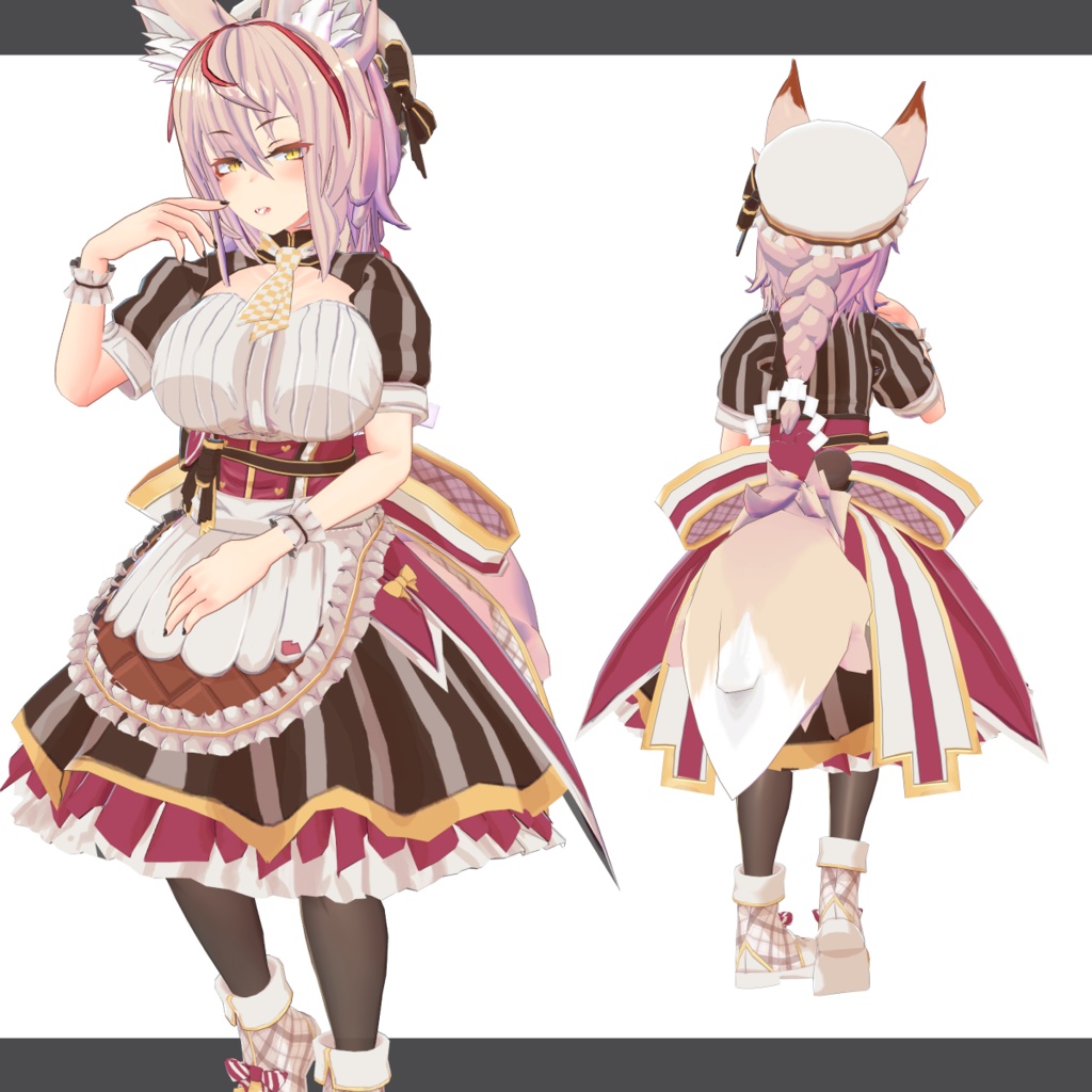 オリジナル3Dモデル 「わるいきつね・リメイク」-Re:BadFox-