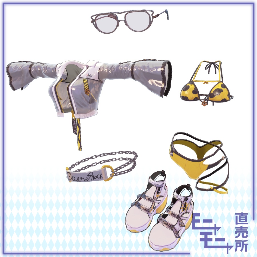 【桔梗ちゃん用】水着衣装 『OceanShock』