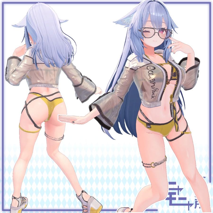 【桔梗ちゃん用】水着衣装 『OceanShock』