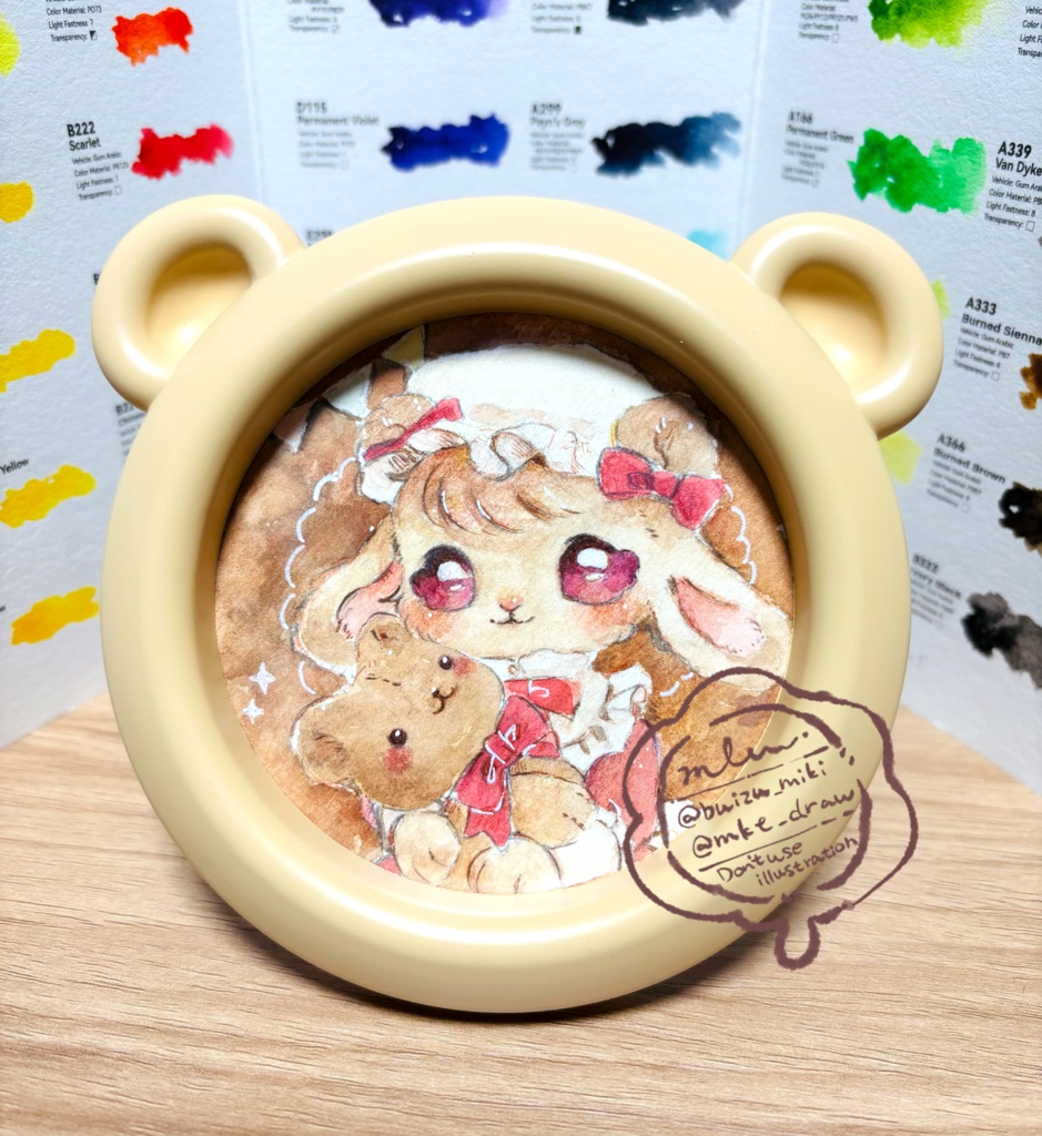 くまちゃんフレームの原画❶
