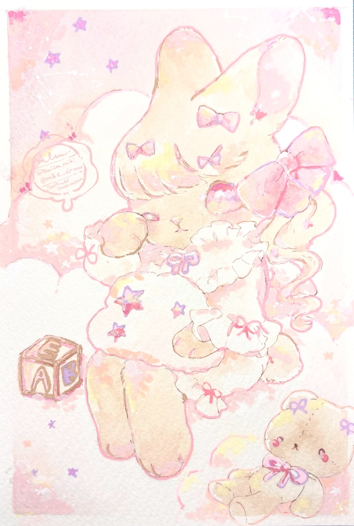 【原画】素敵な夢を見たの