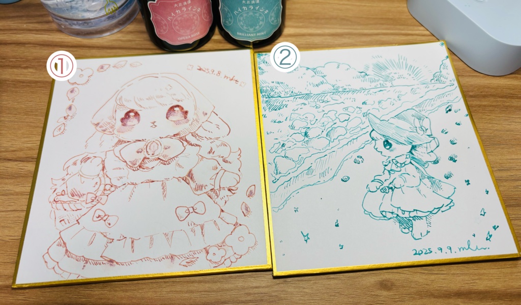 【原画】ガラスペン【色紙】