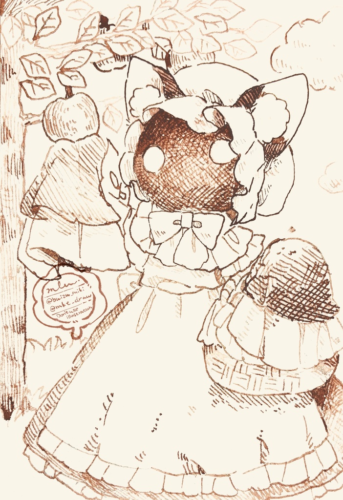【原画】アップルパイを焼く準備