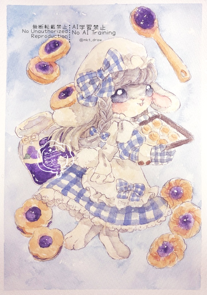 【原画】ブルーベリークッキー🫐