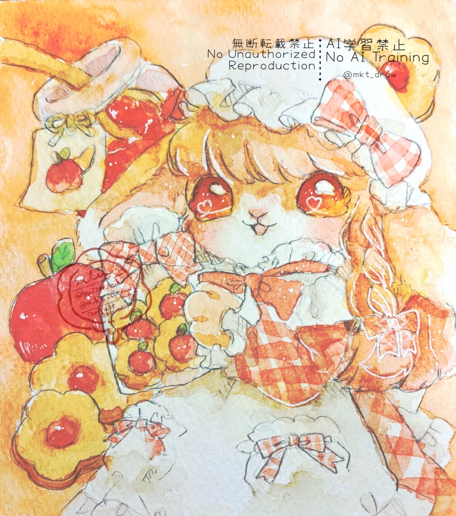 【原画】アップルジャムクッキー🍎